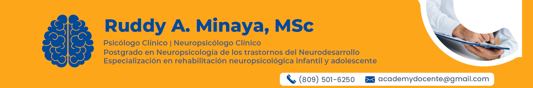 Ruddy A. Minaya, MSc - Psicólogo Clínico y Neuropsicólogo Clínico